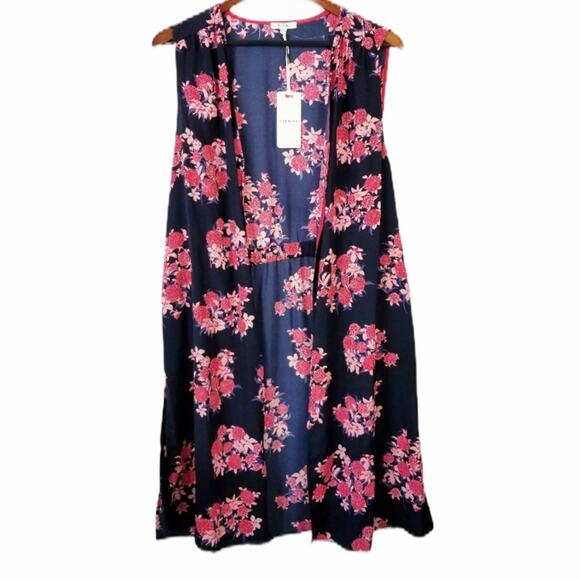 Anthropologie Pleione Open Floral kimono Duster - Picture 4 of 6